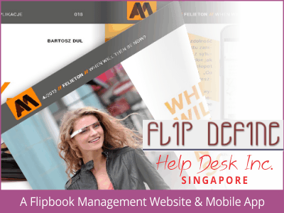 Flipbook management website and mobile app